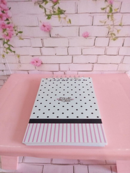 Caderninho Panda Menina -7x10 40fls Brancas