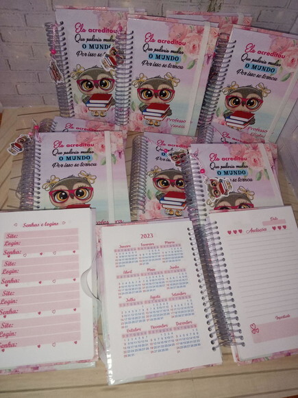 Caderninho/bloquinho A6 50 Folhas Brancas-professora