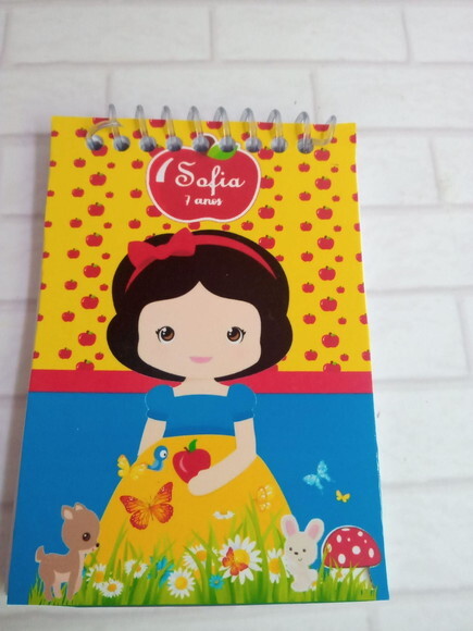 Caderninho/bloquinho Branca de Neve Cute -7x10 40fls Brancas