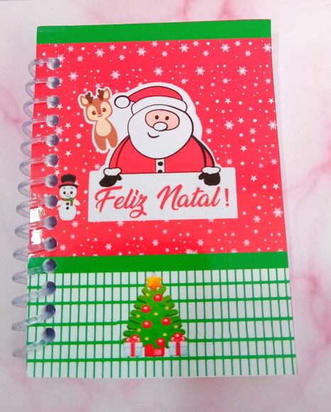 Caderninho/bloquinho Feliz Natal-7x10 40 Fls Brancas