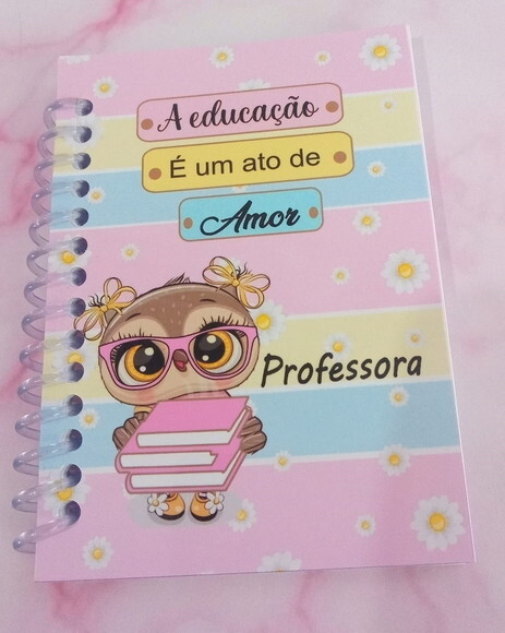 Caderninho/bloquinho Professora-10x14 40fls Brancas