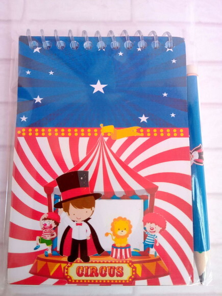 Caderninhoc/ Mini Lapis Circo Azul-7x10 40fls Brancas