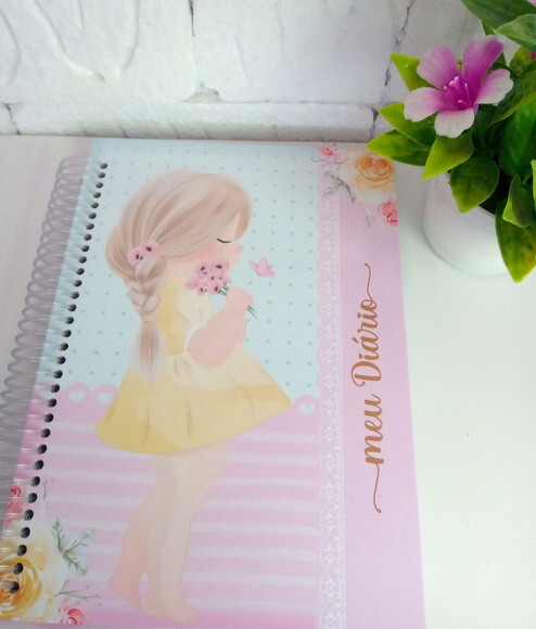 Caderno Pautado A5 100 Folhas-diário Cute