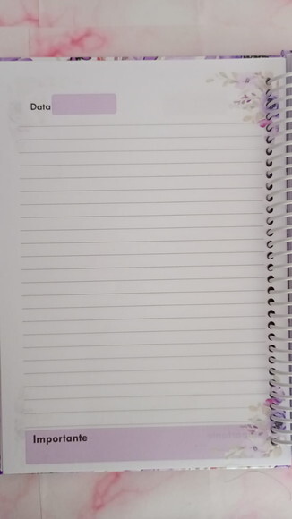 Caderno Pautado Floral Borboleta -a5 c/ 50 Folhas