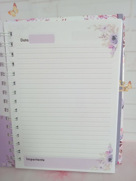 Caderno Pautado Professora Floral -a5 c/ 50 Folhas