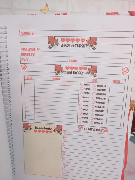 Caderno Universitário 200 Folhas Enfermagem