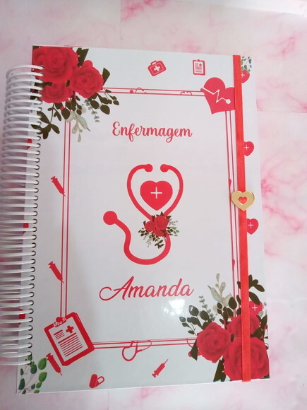 Caderno Universitário 200 Folhas Enfermagem