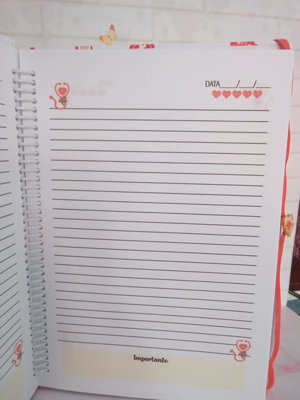 Caderno Universitário 200 Folhas Enfermagem