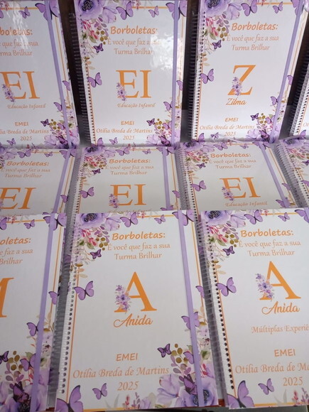 Caderno Universitário Floral Borboleta 100 Folhas-