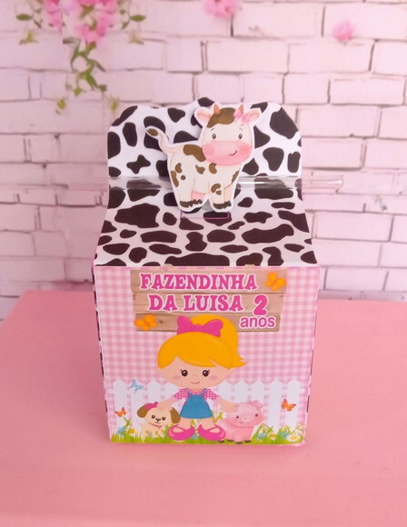 Caixa Canudinho Fazendinha Rosa