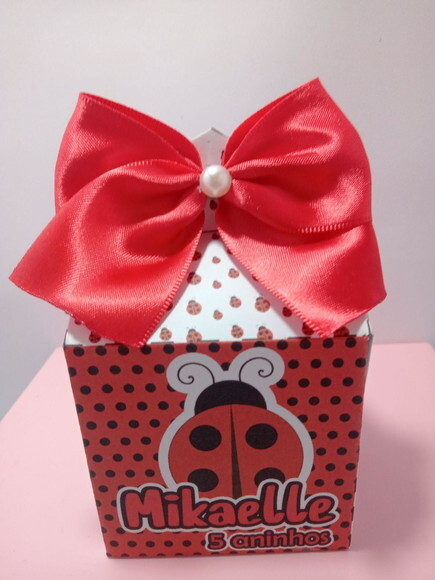 Caixa Cubo Delicada Joaninha