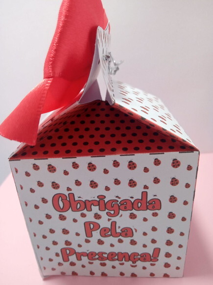 Caixa Cubo Delicada Joaninha
