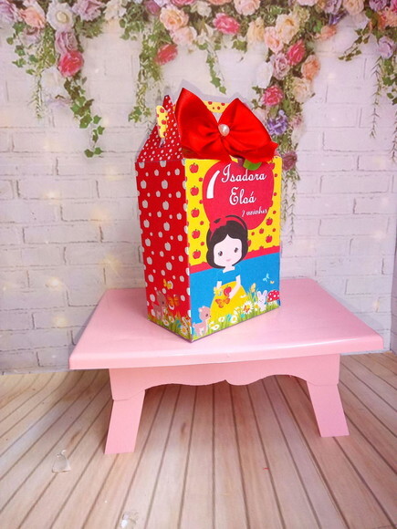 Caixa Lancheirinha Branca de Neve Cute