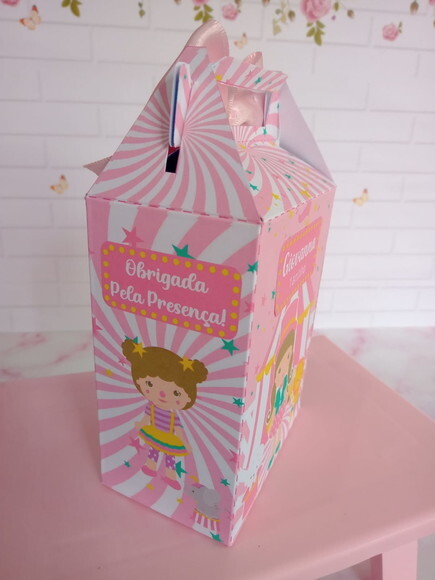 Caixa Lancheirinha Circo Menina