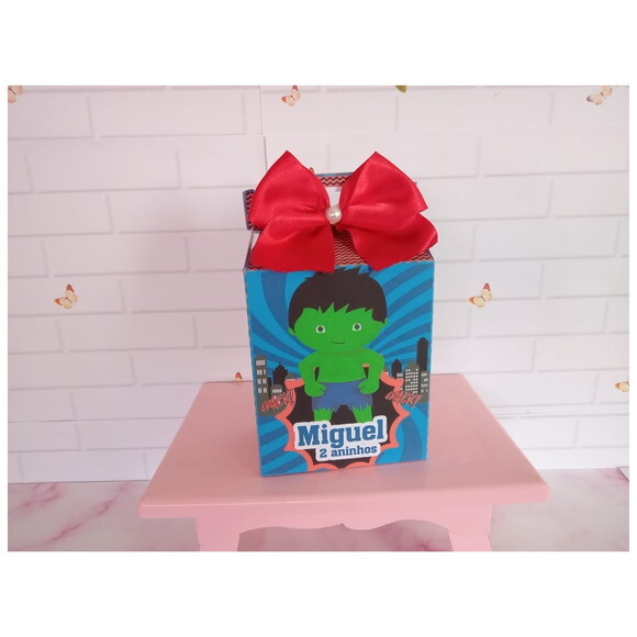 Caixa Lancheirinha Heróis Cute