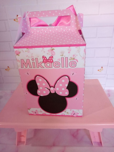 Caixa Lancheirinha Jardim da Minnie Rosa