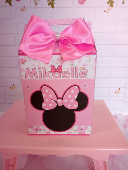 Caixa Lancheirinha Jardim da Minnie Rosa