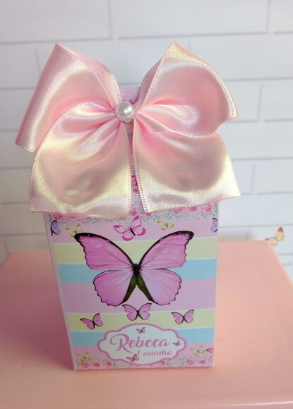 Caixa Milk Borboleta Candy Color