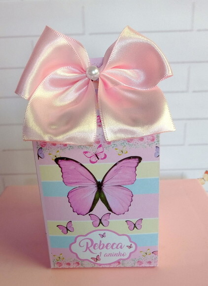 Caixa Milk Borboleta Candy Color