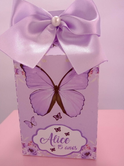 Caixa Milk Borboleta Lilás