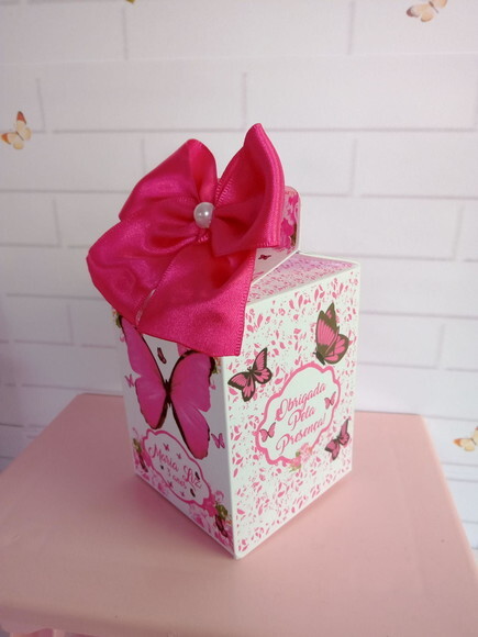 Caixa Milk Borboleta Pink