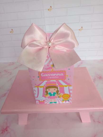 Caixa Milk Circo Rosa Menina