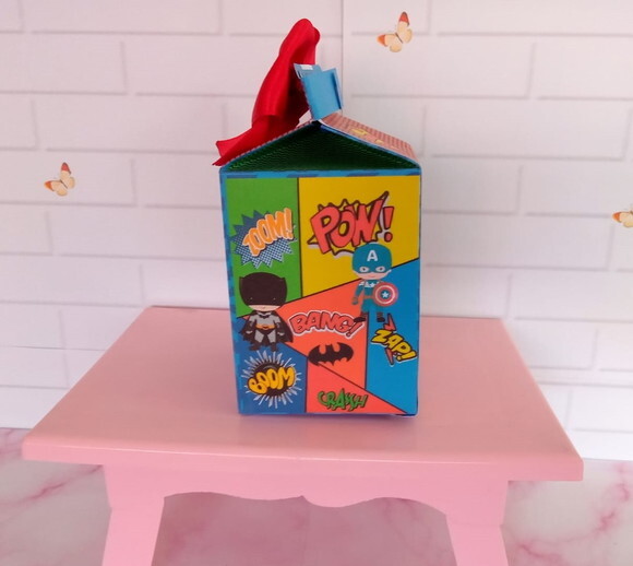 Caixa Milk Heróis Cute