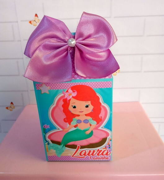 Caixa Milk Pequena Sereia Cute