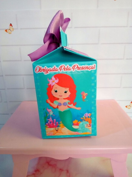 Caixa Milk Pequena Sereia Cute