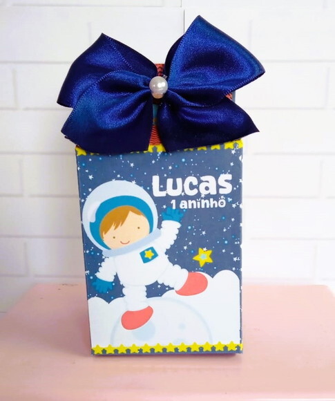 Caixa Milk Personalizada Astronauta