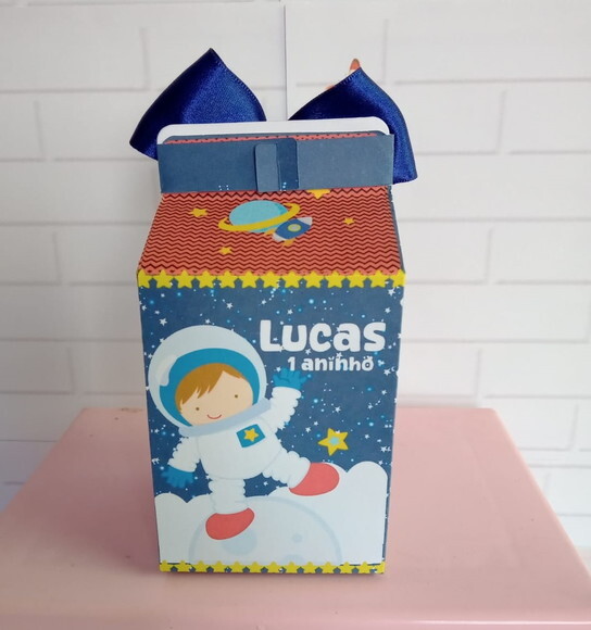 Caixa Milk Personalizada Astronauta