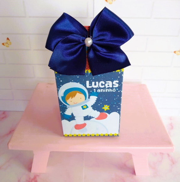 Caixa Milk Personalizada Astronauta