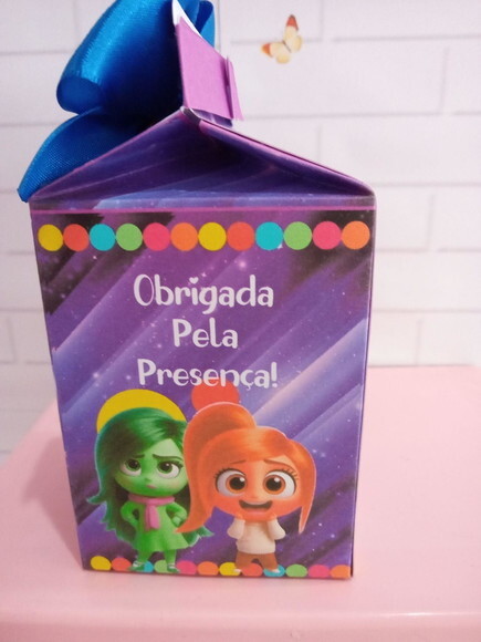 Caixa Milk Personalizada Divertidamente Cute