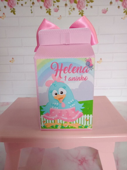 Caixa Milk Personalizada Galinha Pintadinha Candy Color