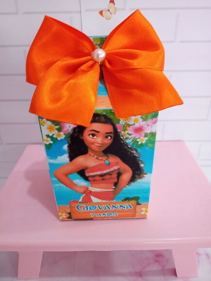 Caixa Milk Personalizada Moana