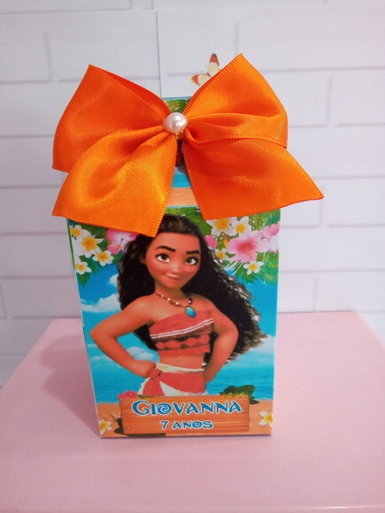 Caixa Milk Personalizada Moana