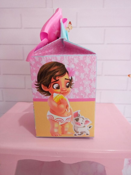Caixa Milk Personalizada Moana Baby