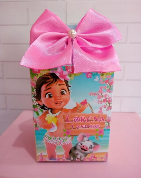 Caixa Milk Personalizada Moana Baby