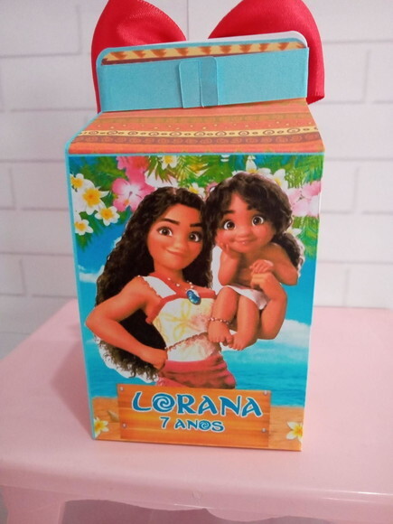 Caixa Milk Personalizada Moana 2