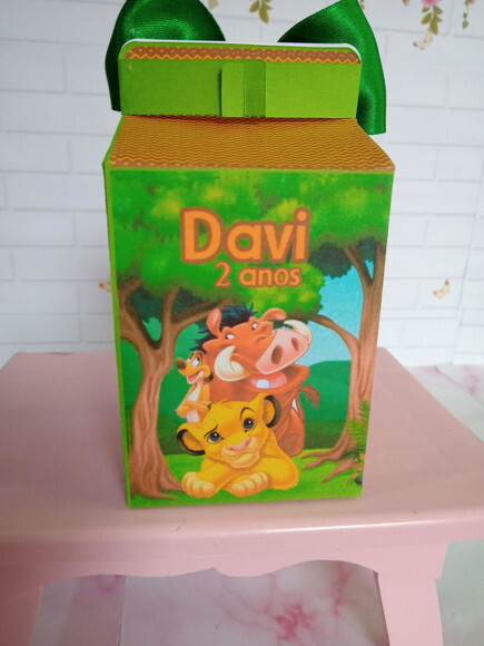 Caixa Milk Personalizada o Rei Leão