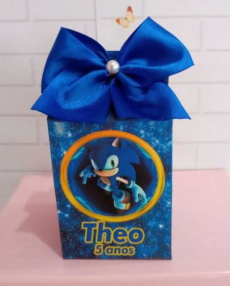 Caixa Milk Personalizada Sonic