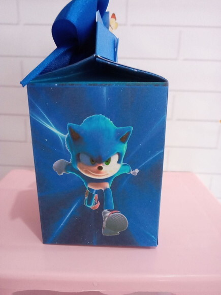 Caixa Milk Personalizada Sonic