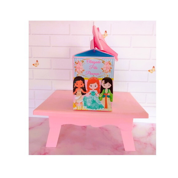 Caixa Milk Princesas Cute
