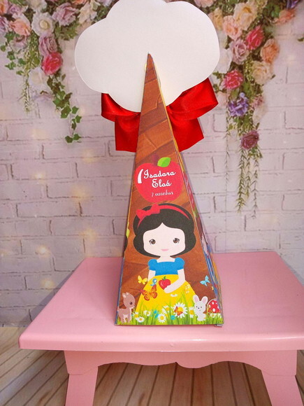 Caixa Pirâmide Branca de Neve Cute