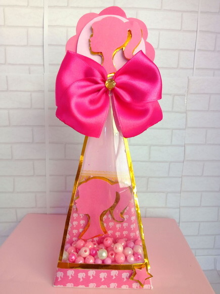 Caixa Pirâmide Shaker Barbie
