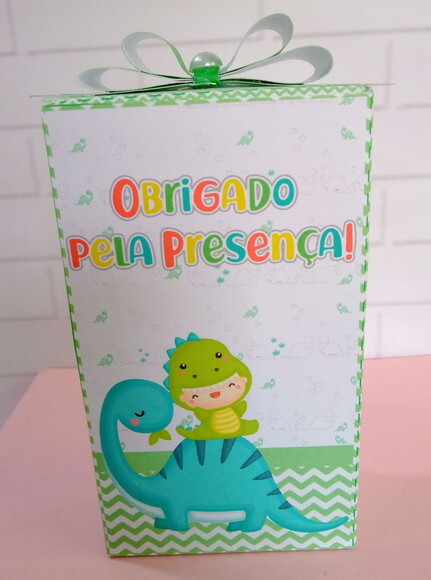 Caixa Retangular Alta Dino Baby
