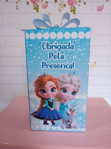 Caixa Retangular Alta Frozen Cute