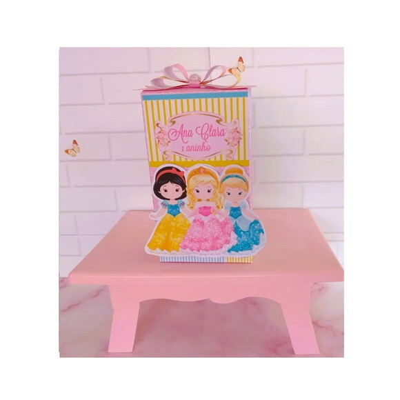 Caixa Retangular Alta Princesa Cute