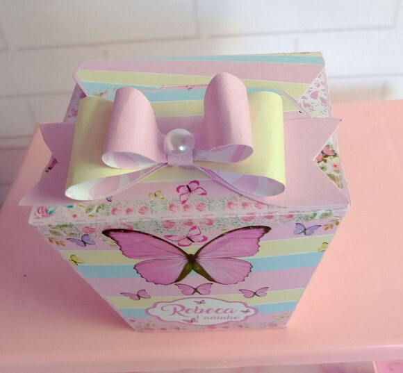 Caixa Sushi Borboleta Candy Color