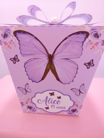 Caixa Sushi Borboleta Lilás
